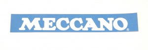 Meccano Label Light Blue Plastic Original