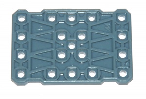 M004 Flat Plate 3'' x 2'' Grey Plastic Original
