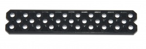 M218 Flat Plate 5'' x 1'' Dark Grey Plastic Original