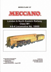 MP127 LNER Class W1 Locomotive Plan