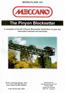 MP143 Pinyon Blocksetter Model Plan