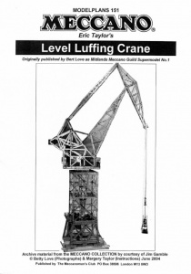 MP151 Level Luffing Crane