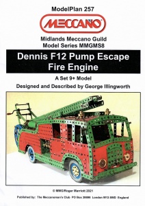 MP257 Dennis F12 Fire Engine Plan
