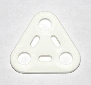 A922 Triangular Plate 2x2x2 White Plastic Original