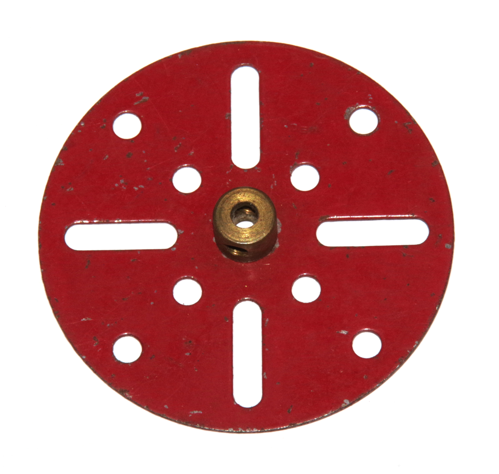 109 Face Plate 2½'' 1930s Red Original
