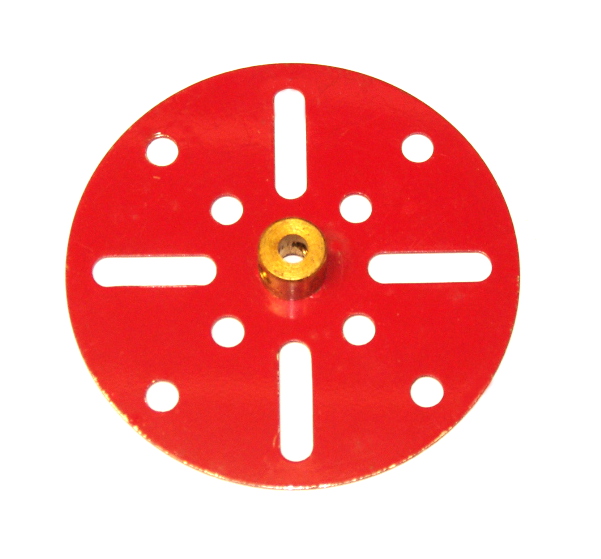 109 Face Plate 2½'' Red Repainted