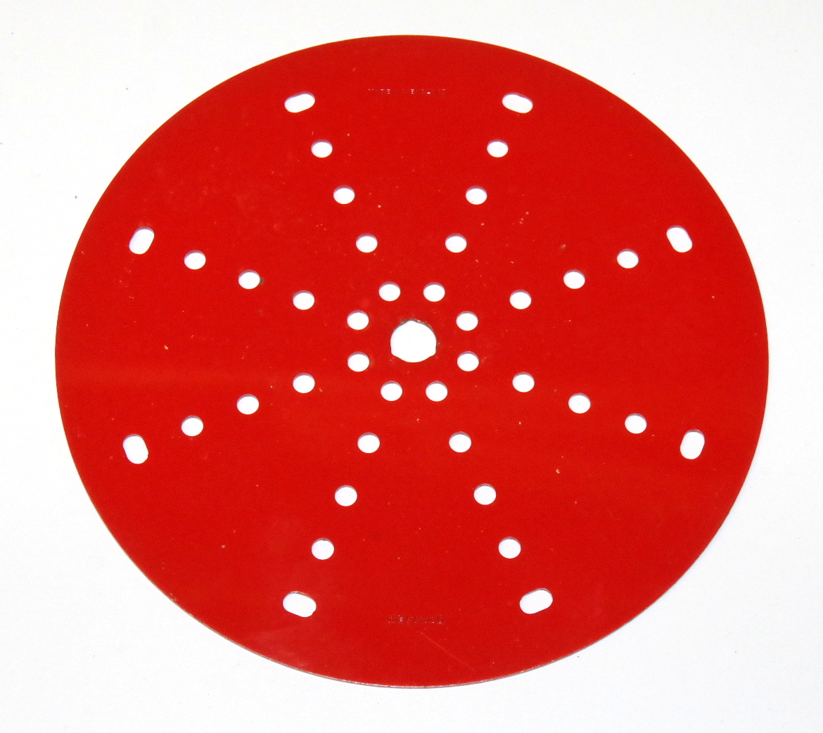 146 Circular Plate 6'' Light Red Original
