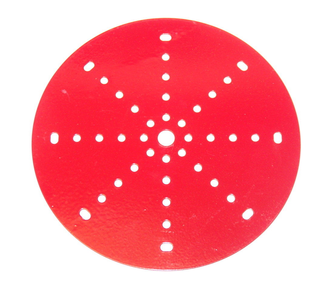 146 Circular Plate 6'' Diameter Red