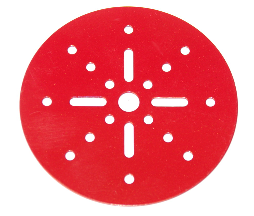 146a Circular Plate 4'' Diameter Red