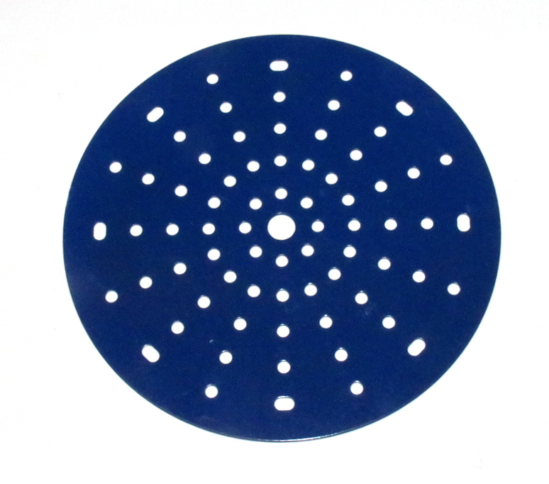 146x Circular Plate 6'' Diameter 16 Hole Blue