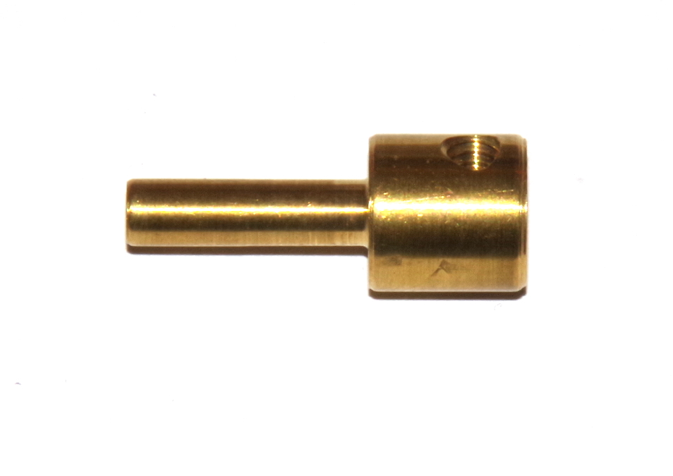 173b Screwed Rod Adaptor Cross Tapped Brass