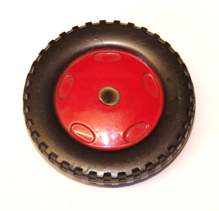187 Plastic Road Wheel 2½'' Black/Red Original