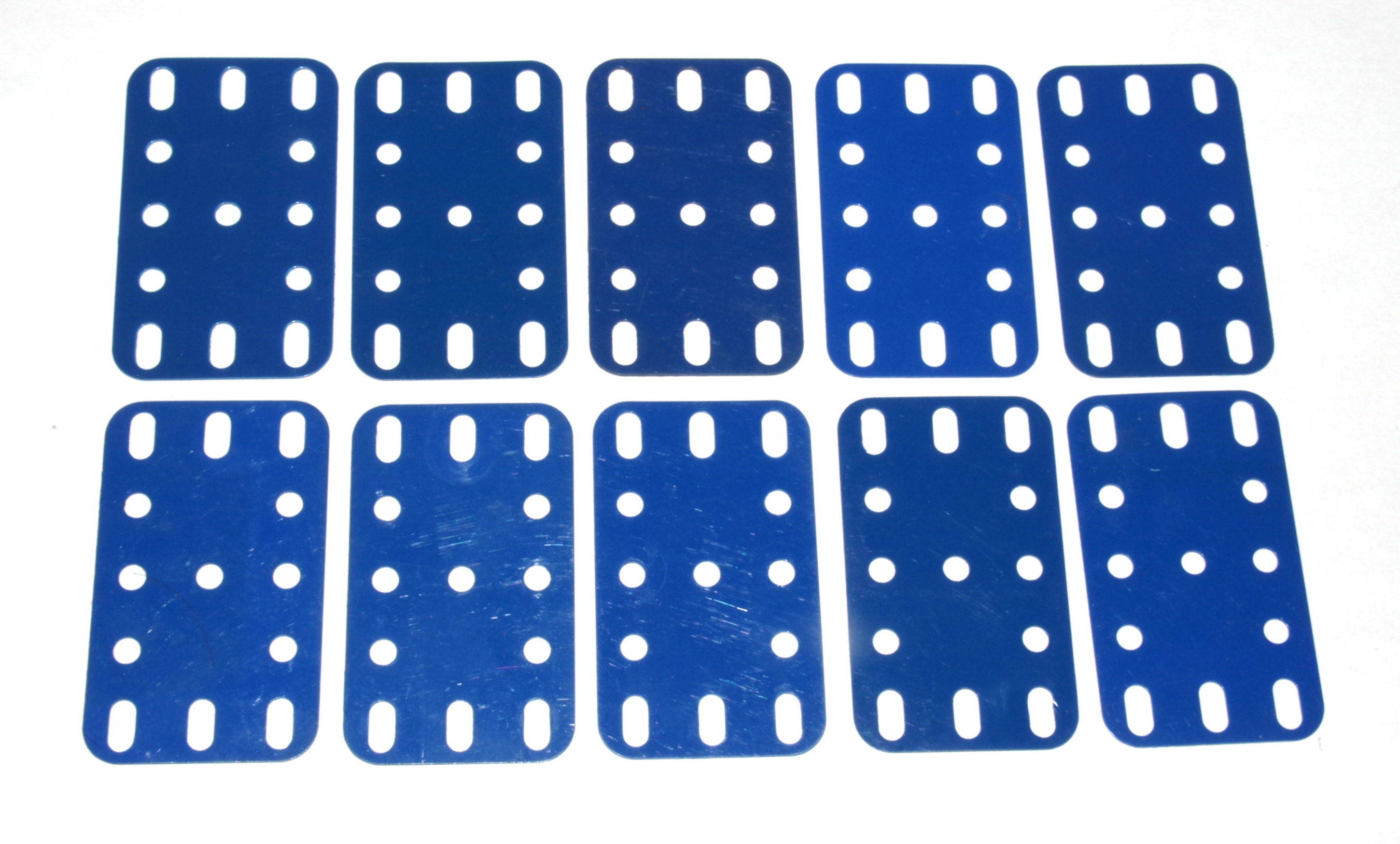 194 Flexible Plastic Plate 5x3 Blue Original x10