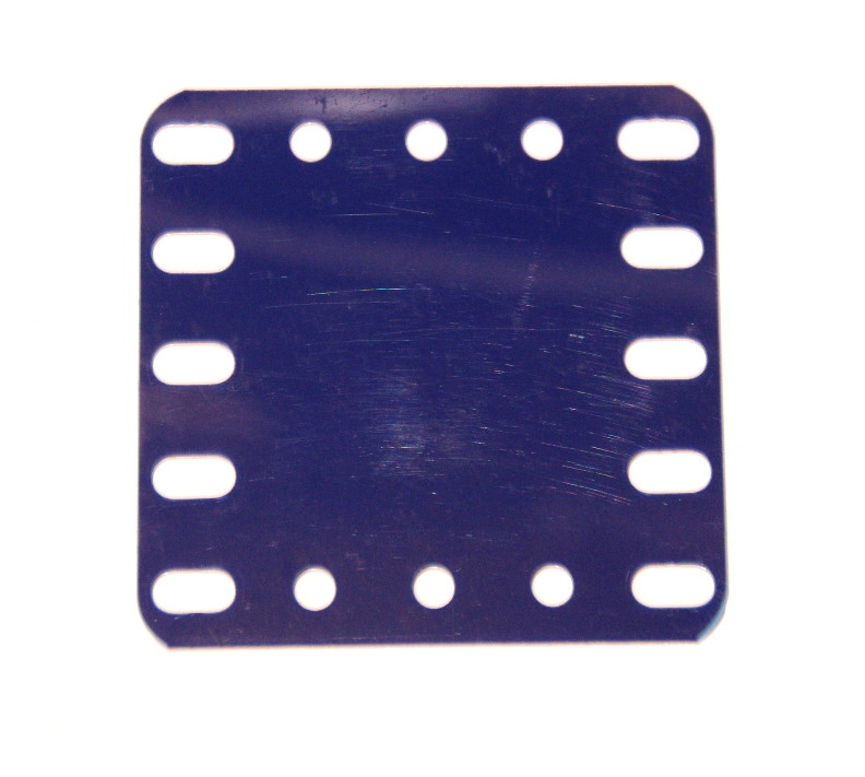 194a Flexible Plastic Plate 5x5 Blue