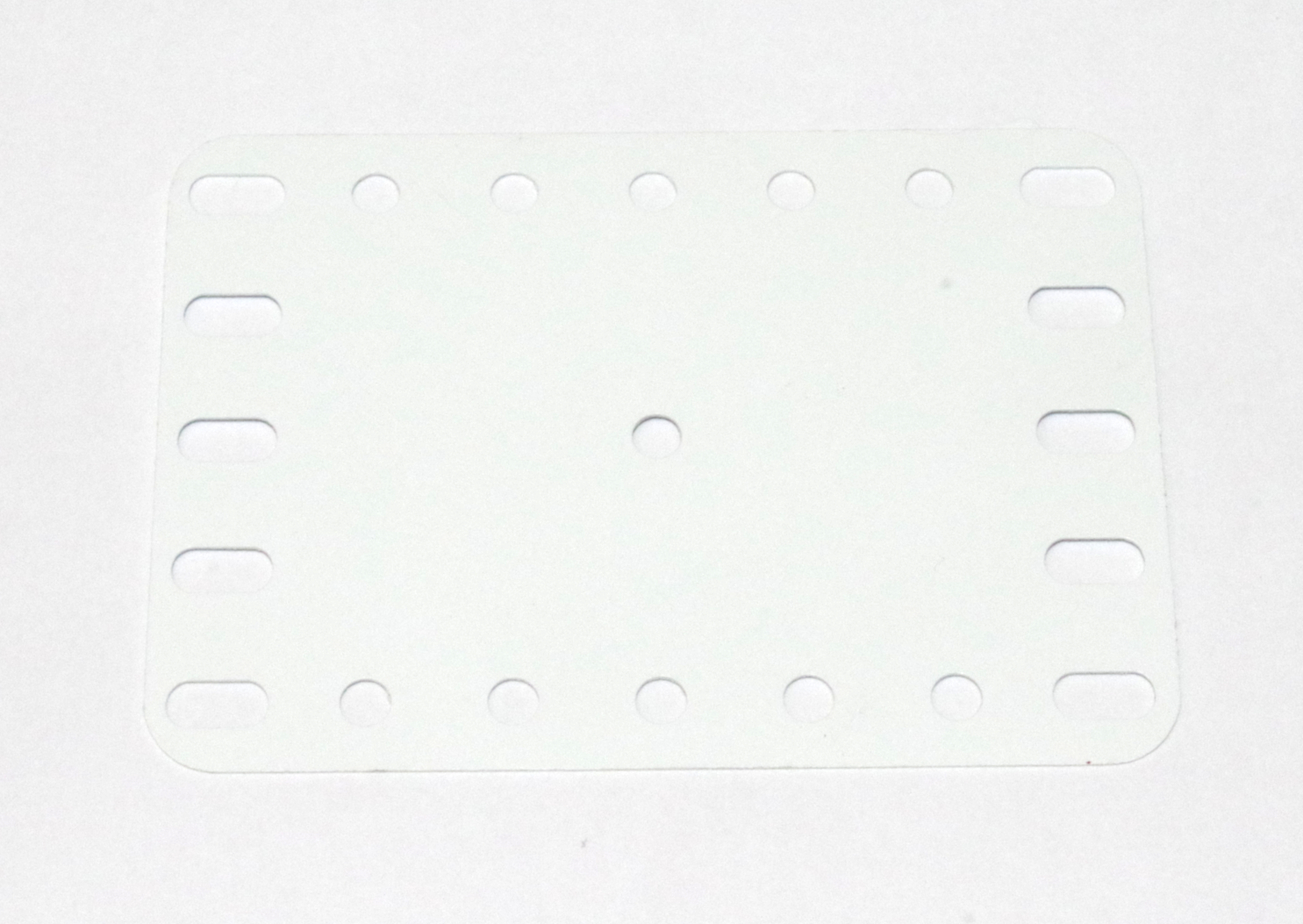 194b Flexible Plastic Plate 7x5 White Original