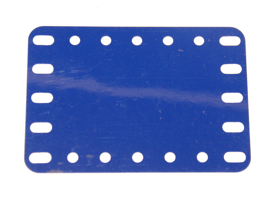 194b Flexible Plastic Plate 7x5 Blue Original