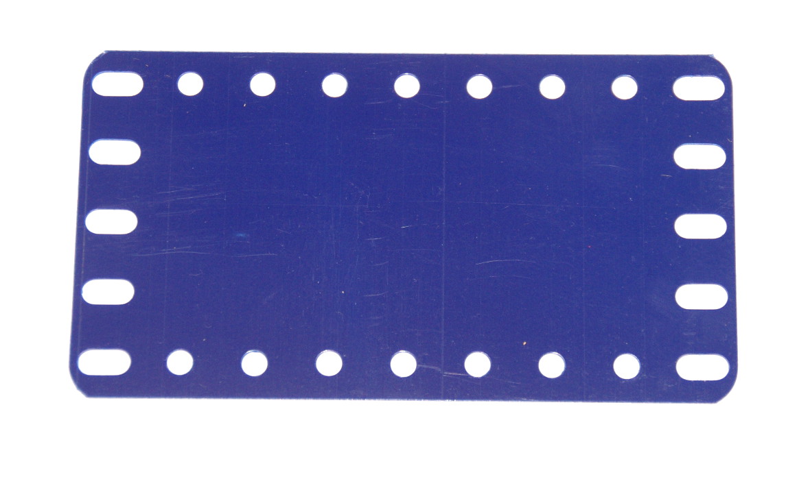 194c Flexible Plastic Plate 9x5 Blue