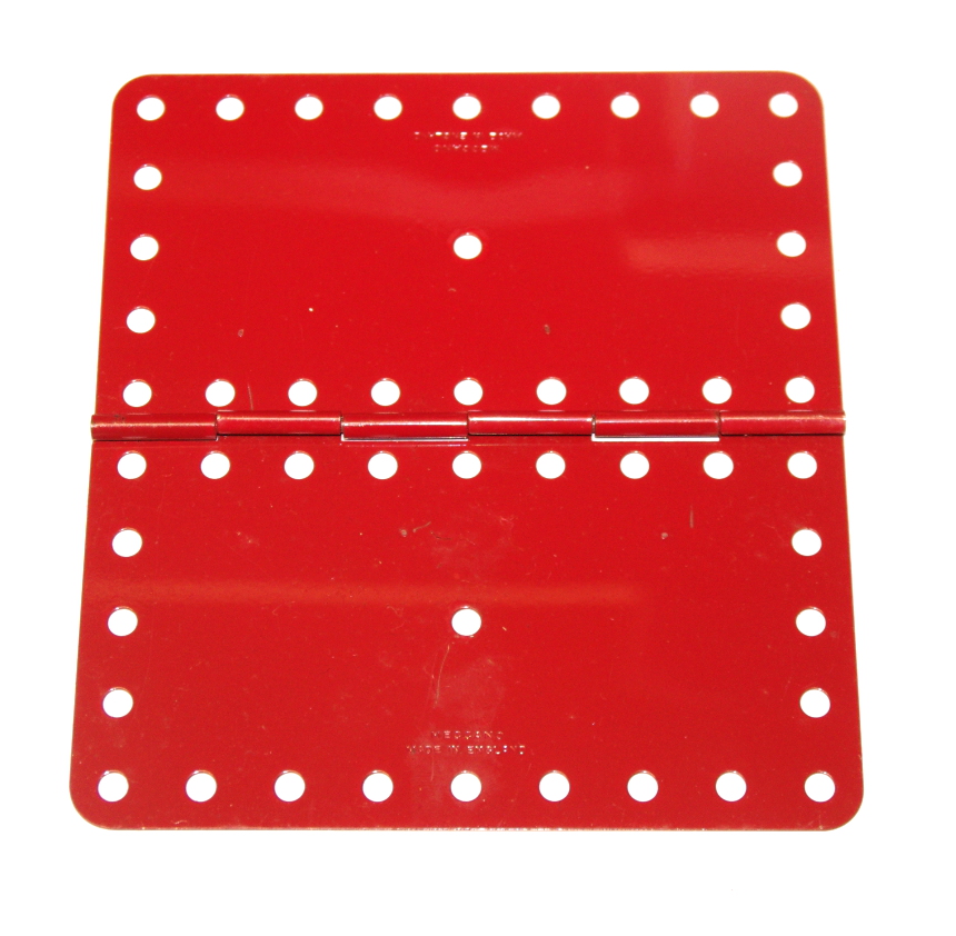 198 Hinged Flat Plate Light Red Original