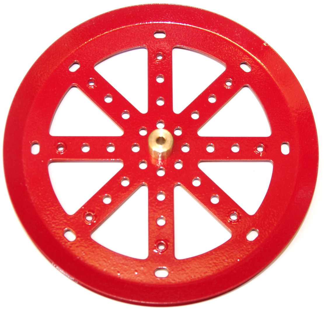 19c 6'' Pulley with Boss Red