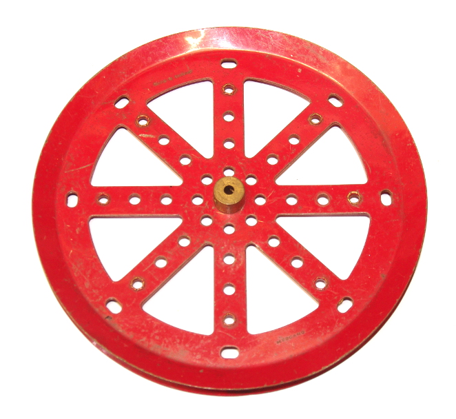 19c Pulley 6'' with Boss Mid Red Original