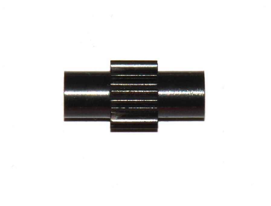 213d Tri-Flat Axle Connector & Pinion Black Plastic Original