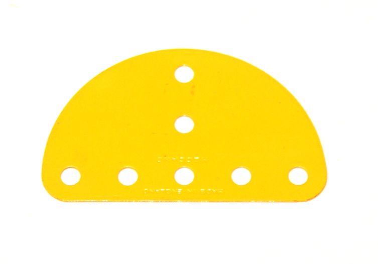 214 Semi-Circular Plate UK Yellow Original