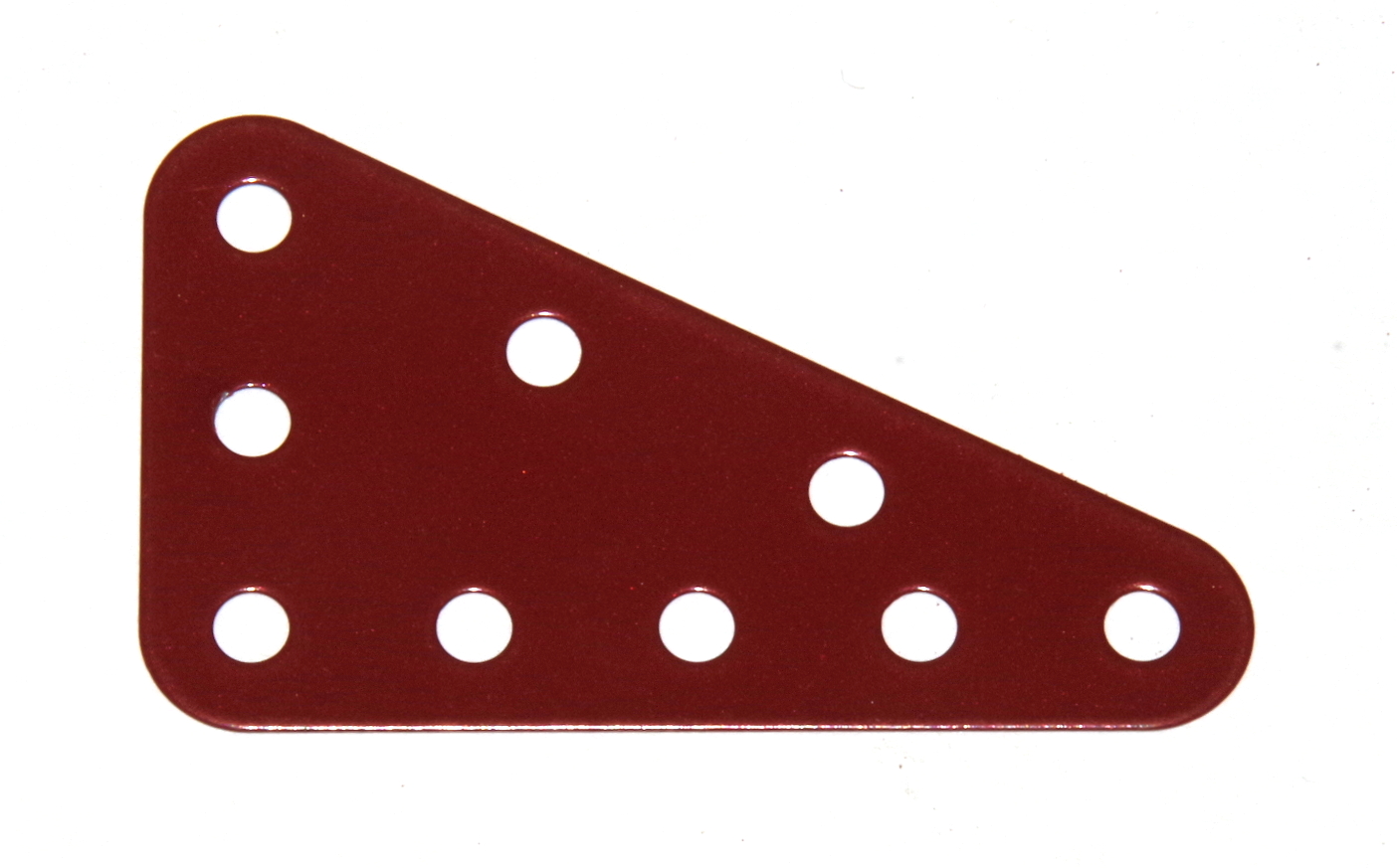 221 Flexible Triangular Plate 5x3 Dark Red Original