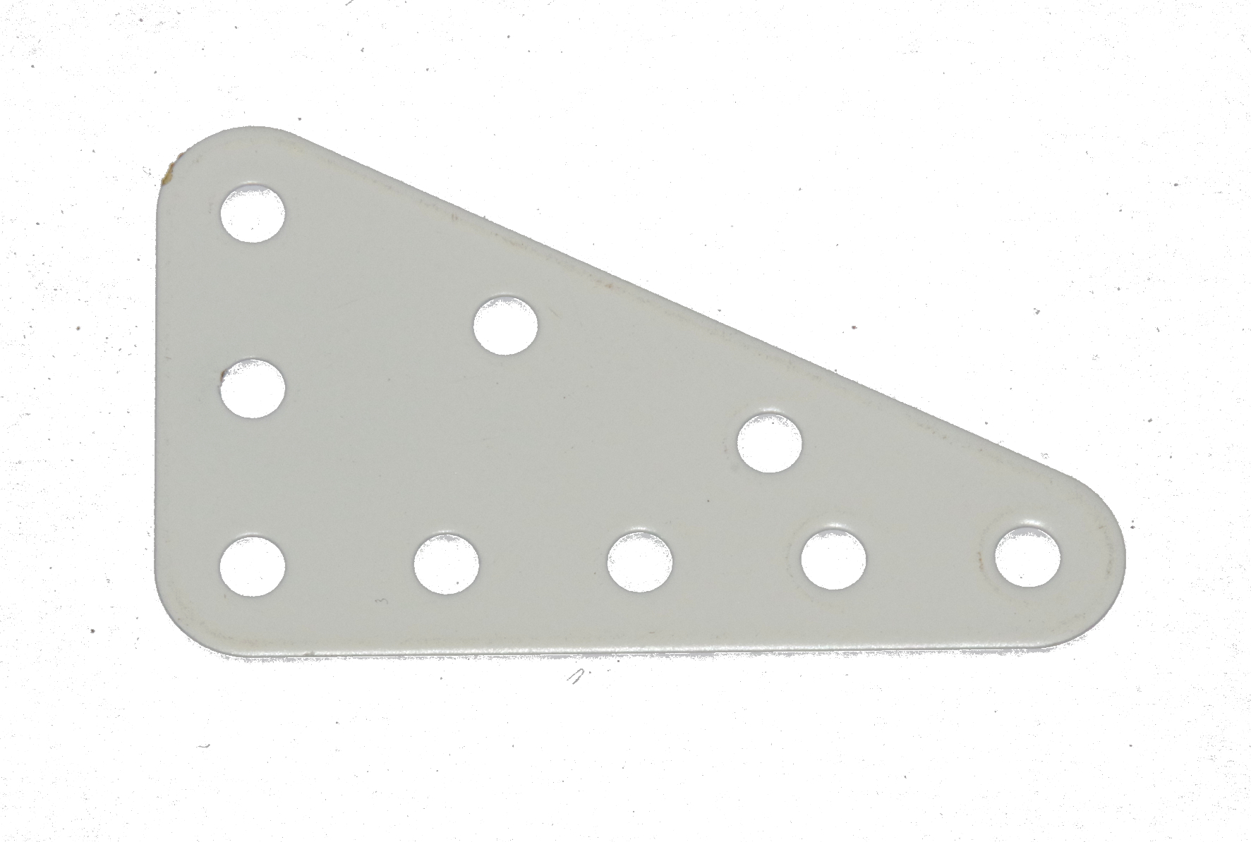 221 Flexible Triangular Plate 5x3 White Repainted