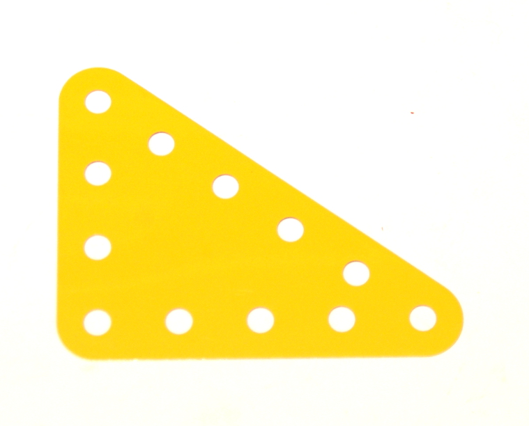 222 Flexible Triangular Plate 5x4 UK Yellow Original