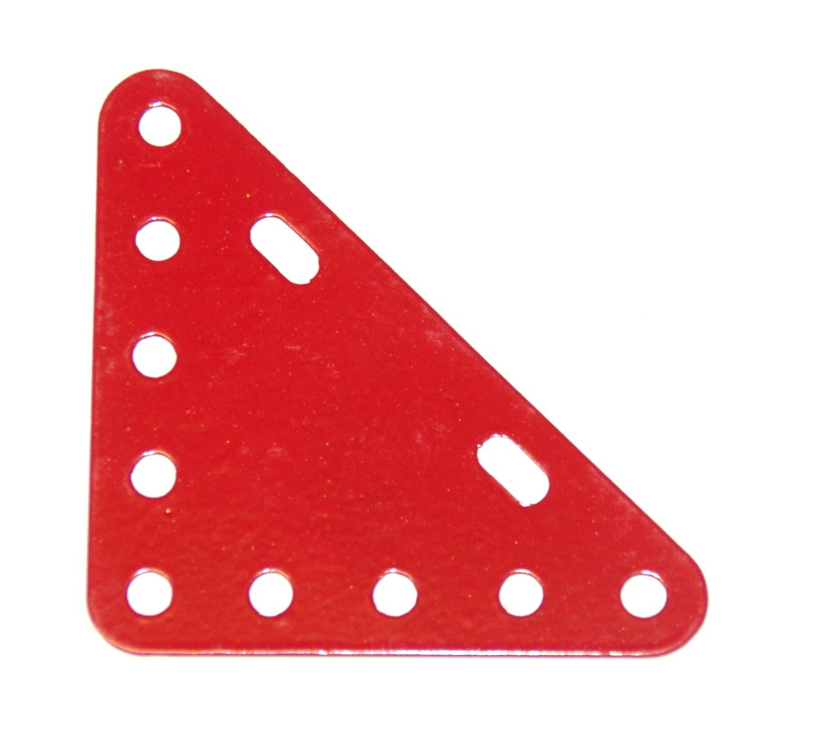 223 Flexible Triangular Plate 5x5 Red
