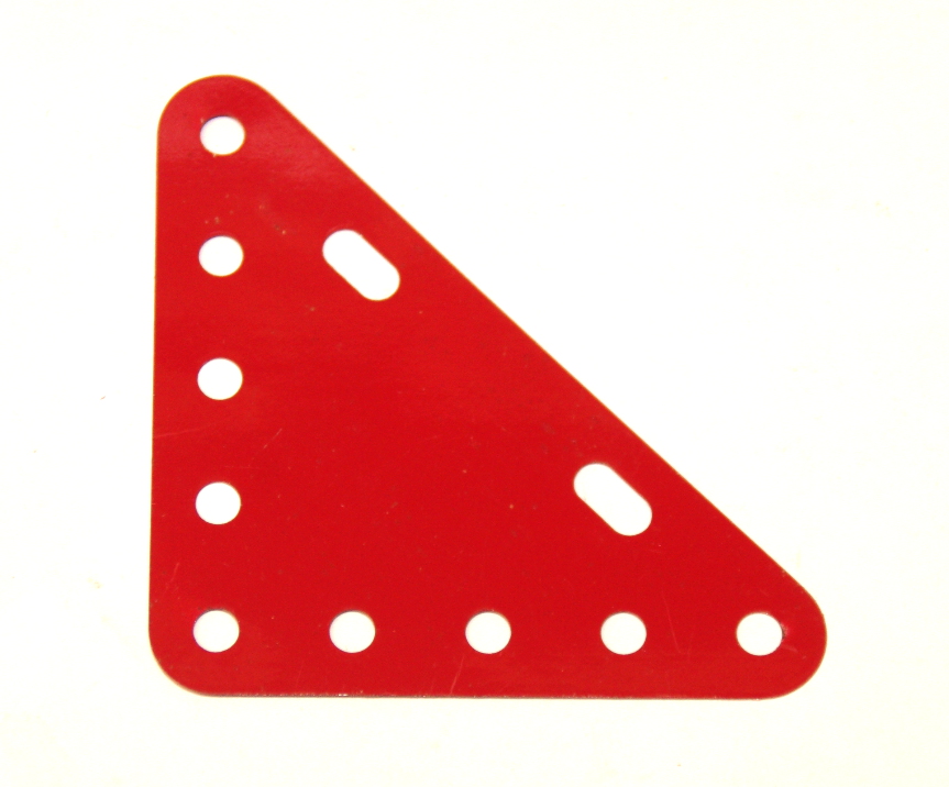 Details about   Meccano  223 Flexible Triangular Plate 5 x 5 Mid Red Original Used Few Marks 1st 