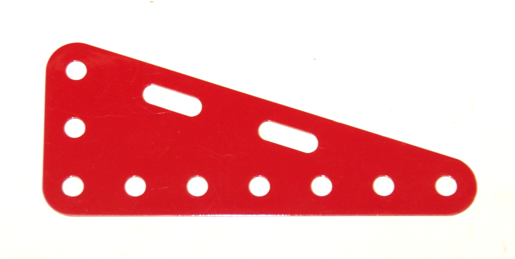 224 Flexible Triangular Plate 7x3 Mid Red Original
