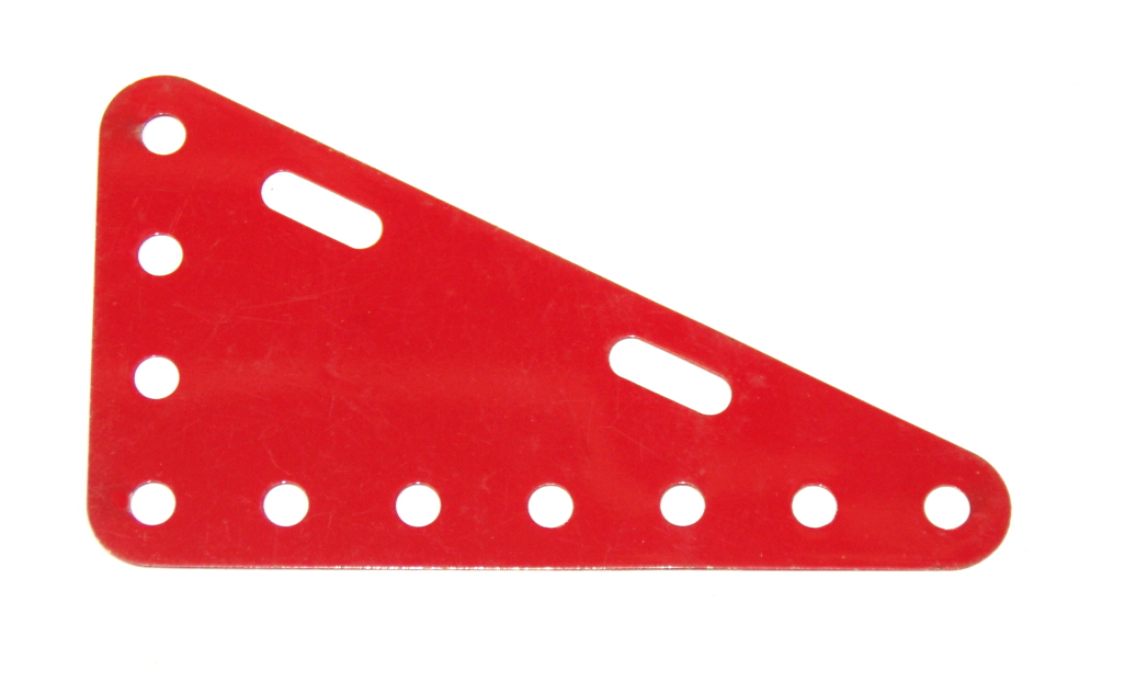 225 Flexible Triangular Plate 7x4 Mid Red Original