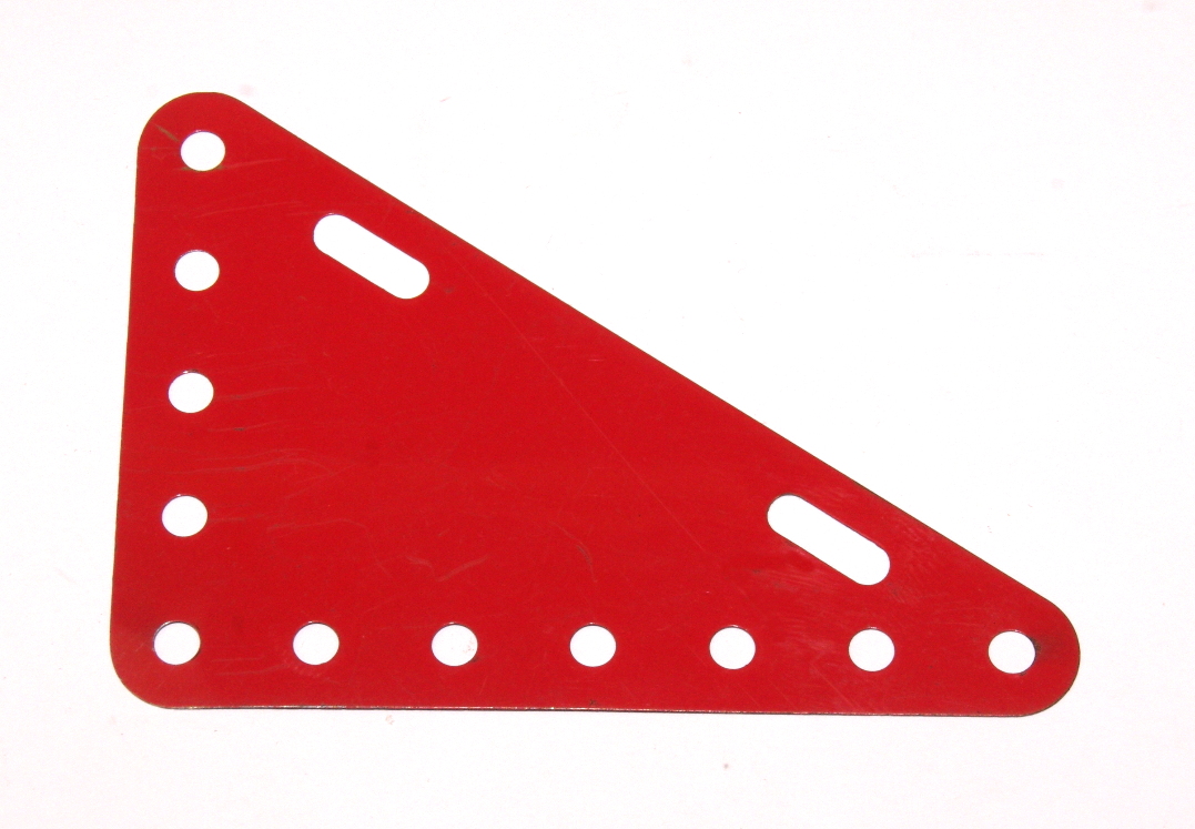 226 Flexible Triangular Plate 7x5 Light Red Original
