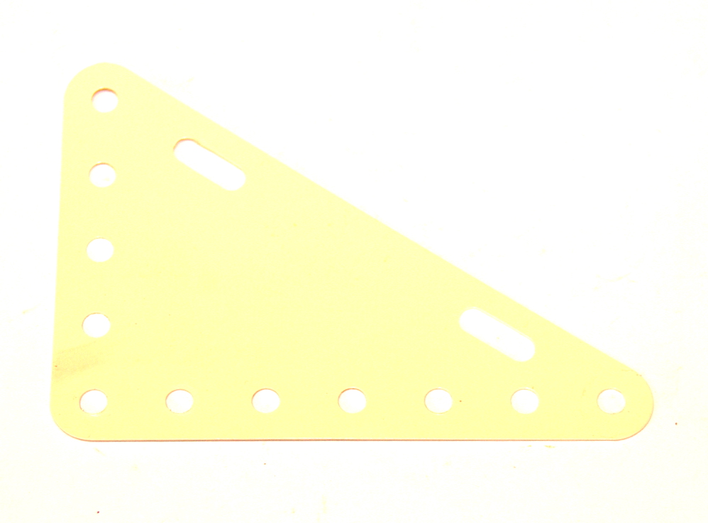 226p Flexible Triangular Plate 7x5 White Plastic Original