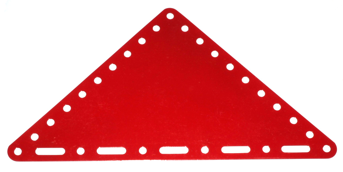229 Flexible Triangular Plate 11x11 Red