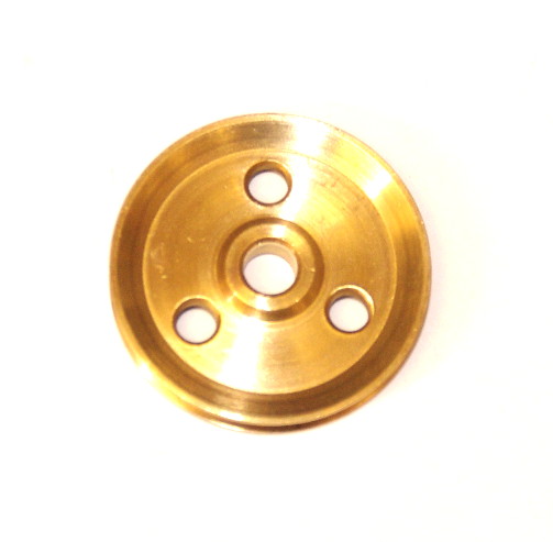 MECCANO 9 Brass 1 inch Pulleys No 22a 
