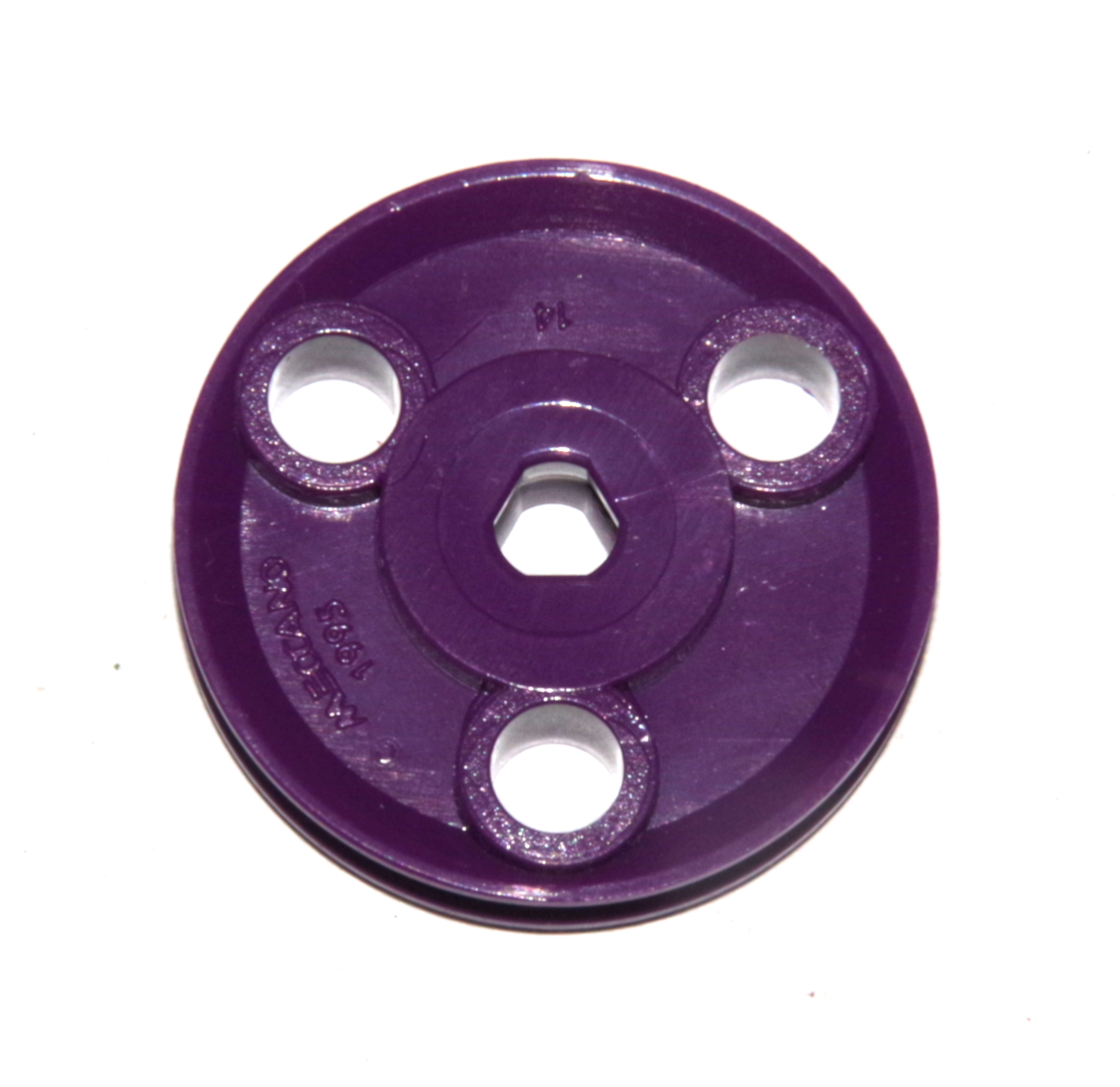 22cp3p 1'' Pulley Purple Plastic Triflat Original