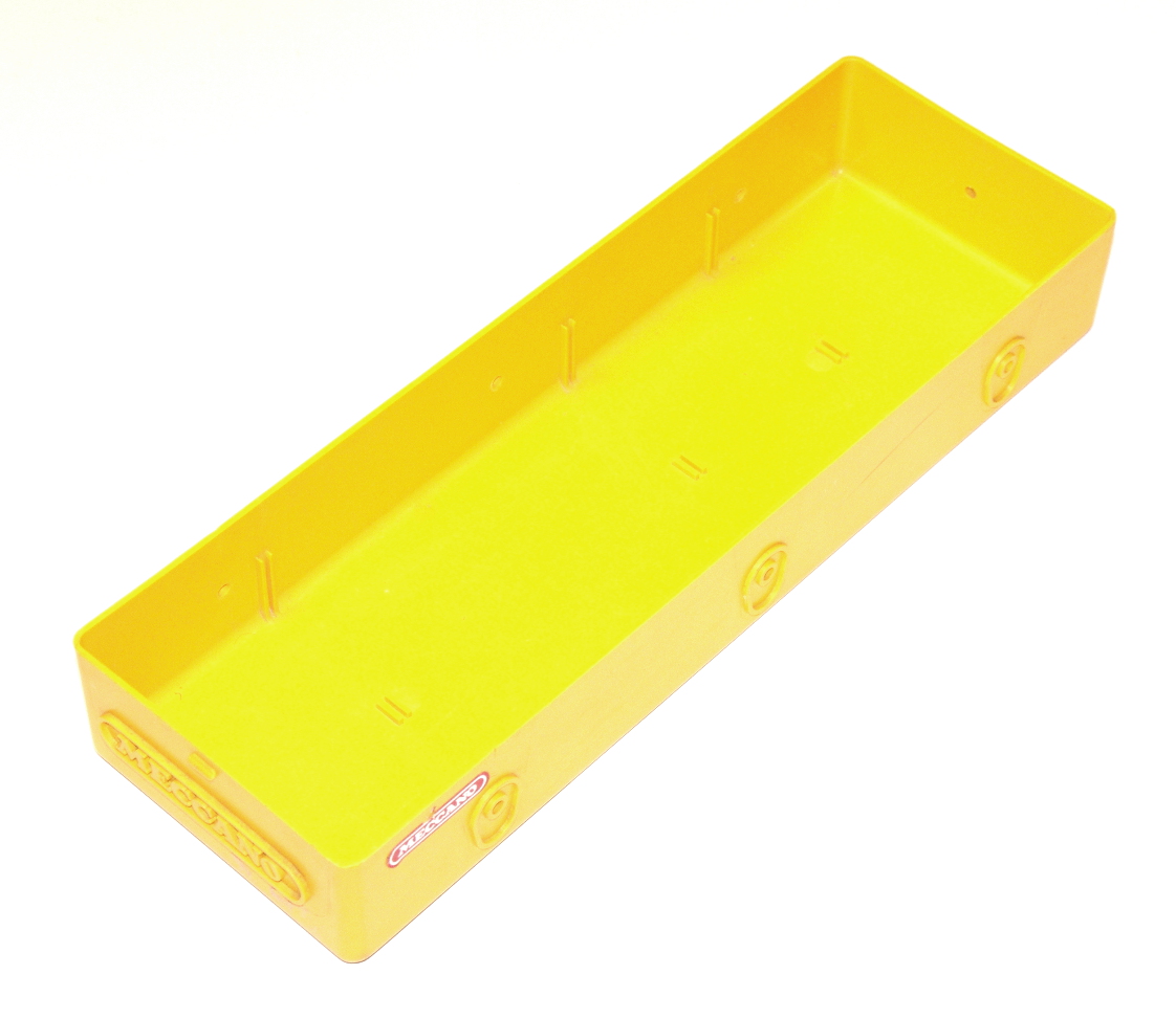 237 Plastic Storage Box 13½'' x 4½''x2'' Yellow Original