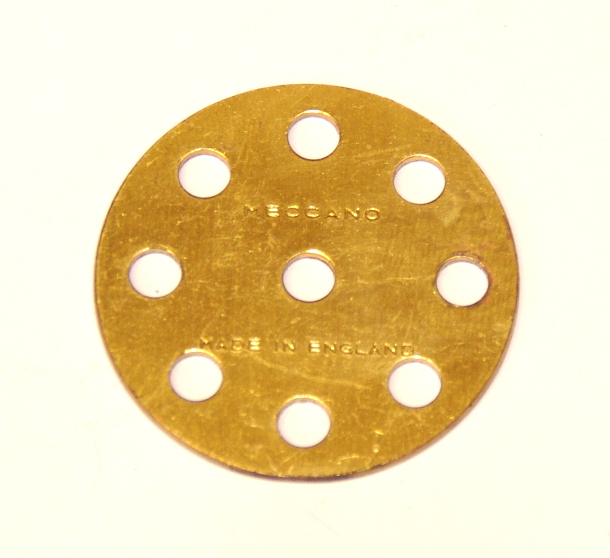 24a Wheel Disk 8 Hole Brass Original