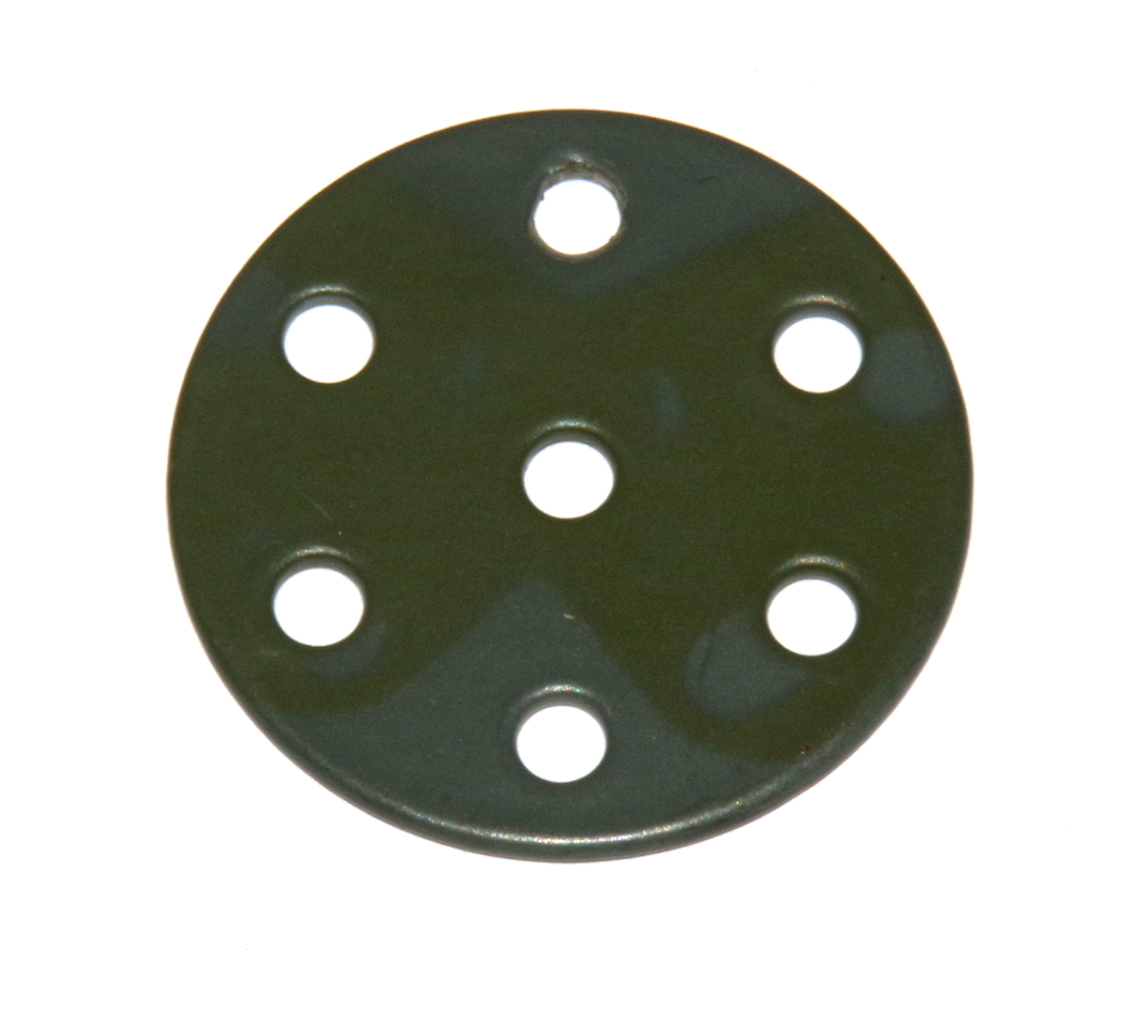 24c Wheel Disk 6 Hole Army Green Original