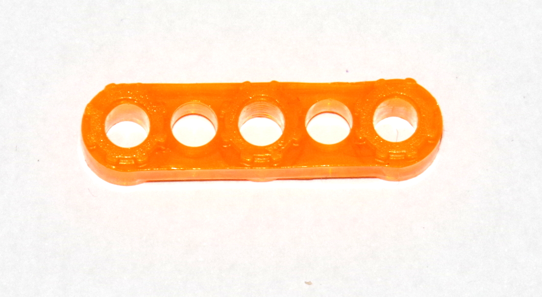 Four Meccano narrow plastic spacer strips part 260c various colours available