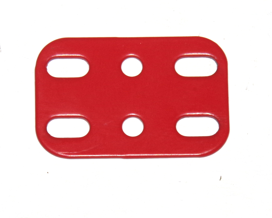 3003-02 Flat Plate 3x2 Hole Red