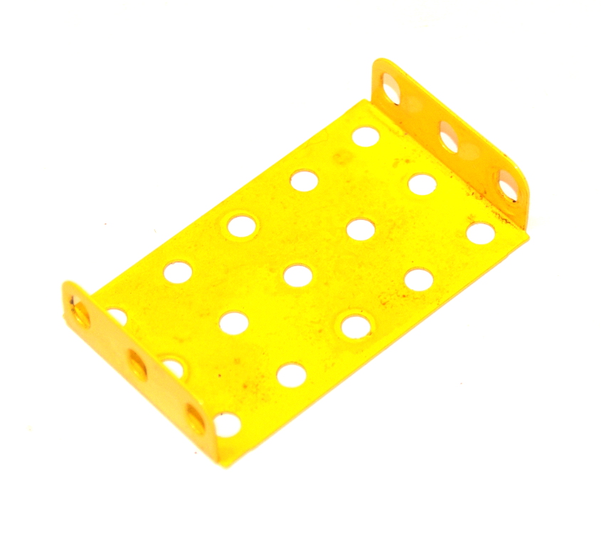 51 Flanged Plate 5x3 French Yellow Original