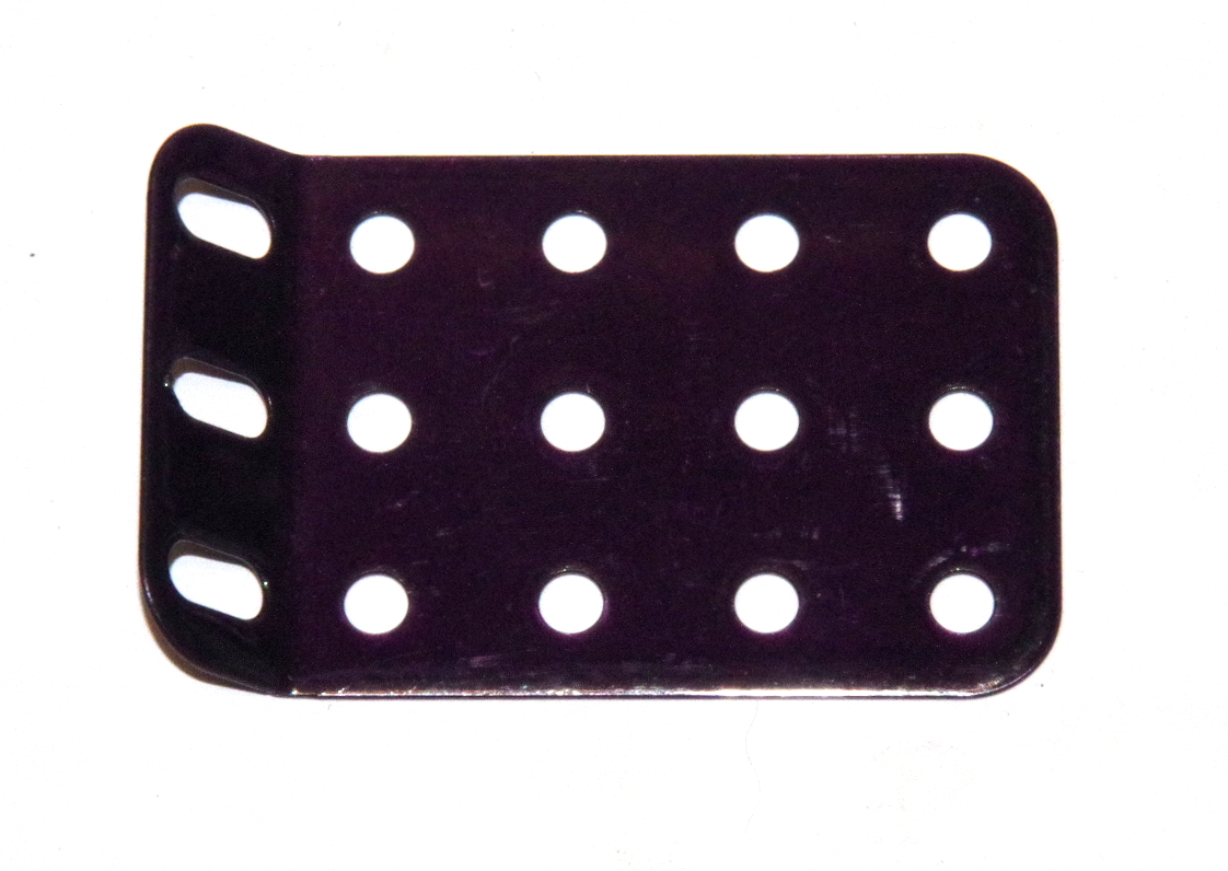 51g Single Obtuse Flanged Plate 5x3 Hole Iridescent Purple Original