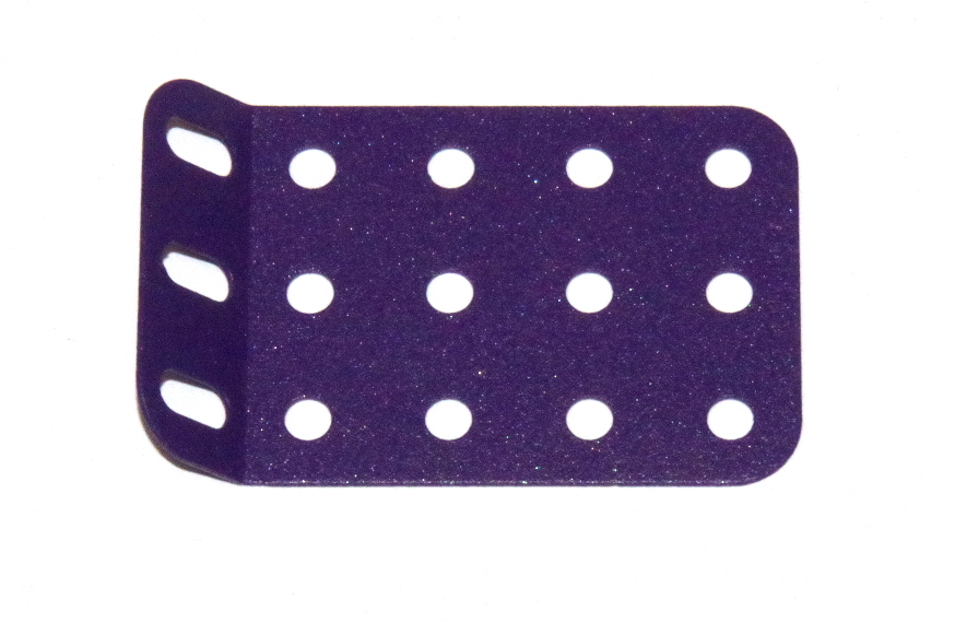part 51g Meccano flanged plate purple 