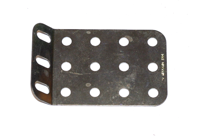 51g Single Obtuse Flanged Plate 5x3 Hole Zinc Original