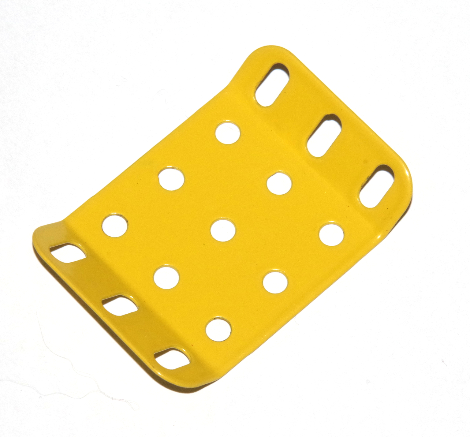 51h Double Obtuse Flanged Plate 5x3 French Yellow Original