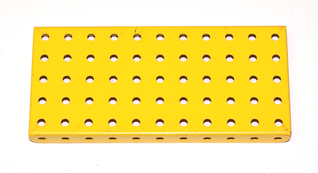52 Flanged Plate 11x5 French Yellow Original