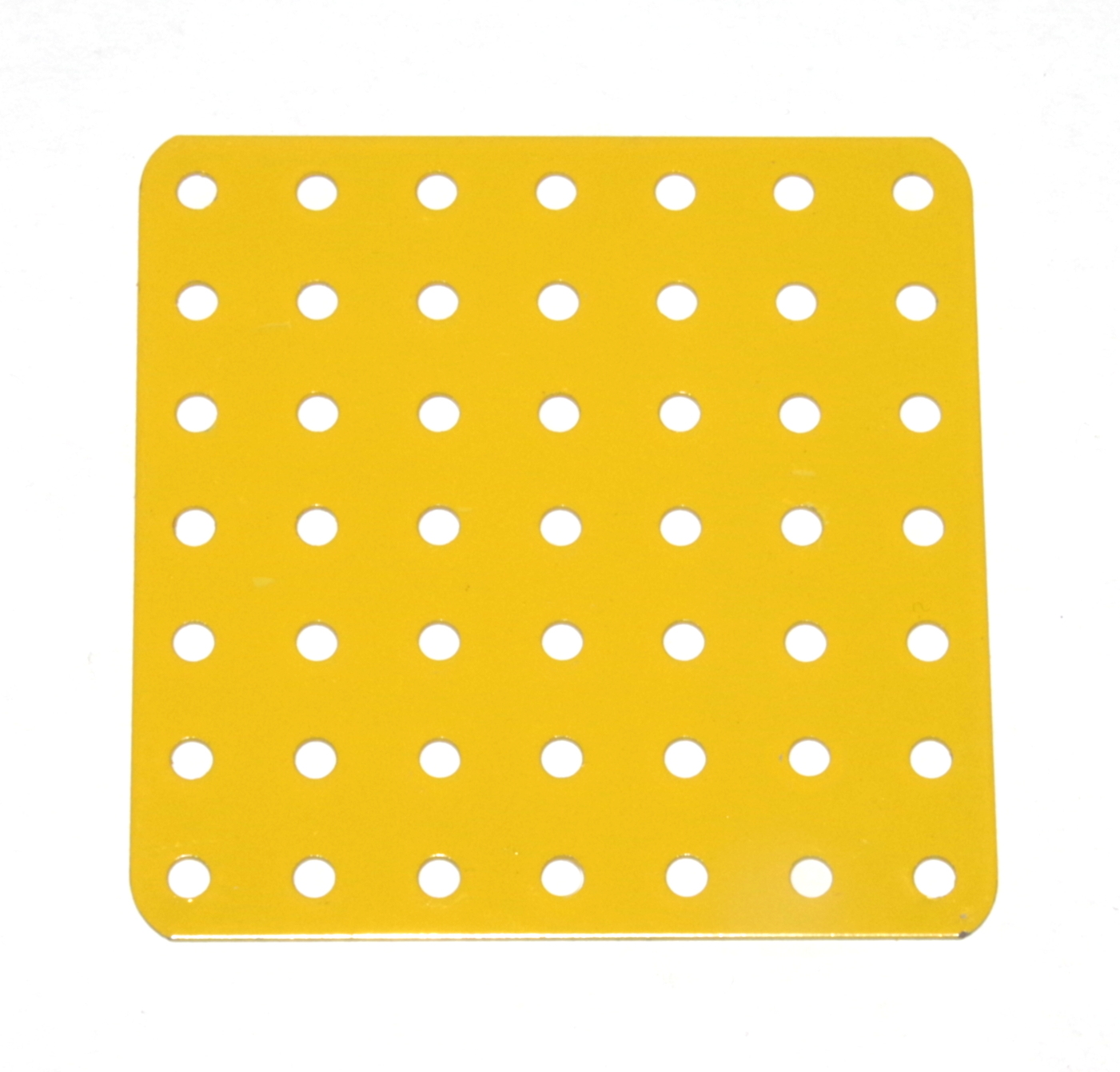 52f Flat Plate 7x7 Hole French Yellow Used